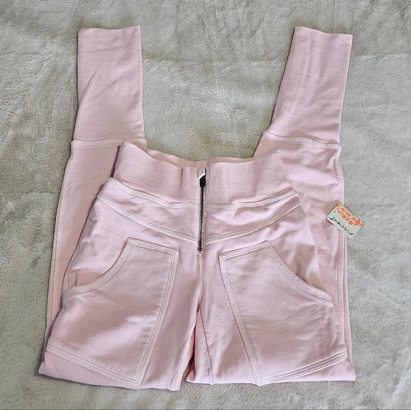 Free People On The Road Pants in Petal Pink - Picture 8 of 16